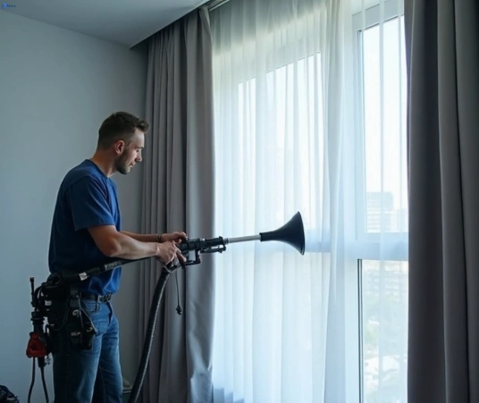 Professional drapes cleaning process tools Fresho Curtain Cleaning paddington